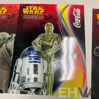 Five Coca Cola/Star Wars Promotion Posters for Episode III Revenge of the Sith