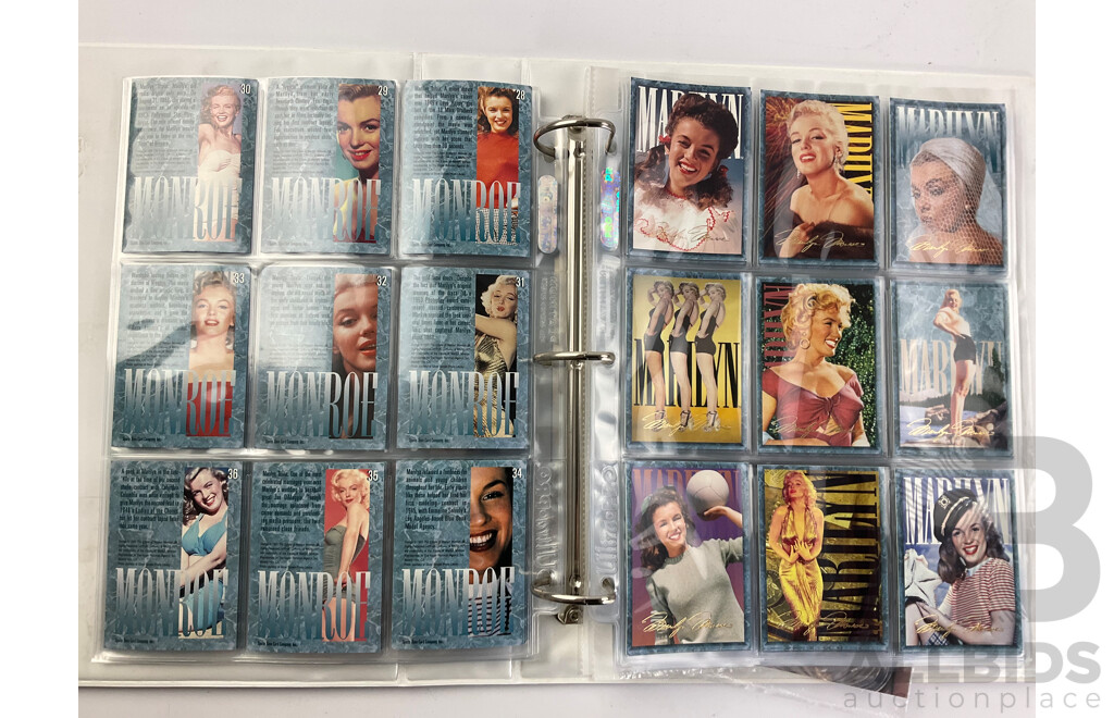 Marilyn Monroe Sports Time Collector Cards, Consecutive Numbers One to One Hundred