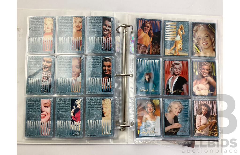 Marilyn Monroe Sports Time Collector Cards, Consecutive Numbers One to One Hundred