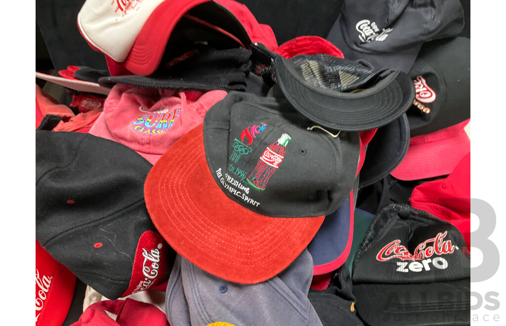 Large Collection of Coca Cola Caps Including Rugby, AFL, Olympics and More