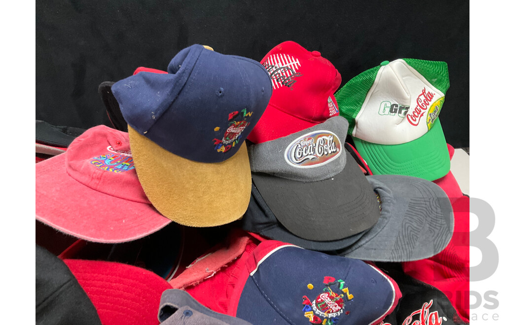 Large Collection of Coca Cola Caps Including Rugby, AFL, Olympics and More