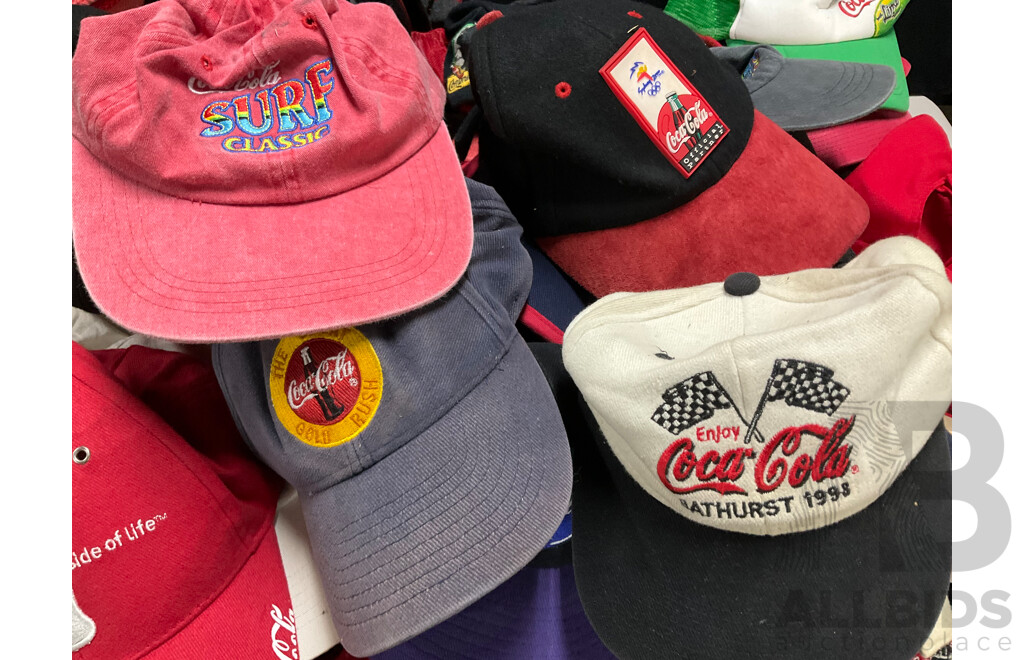 Large Collection of Coca Cola Caps Including Rugby, AFL, Olympics and More