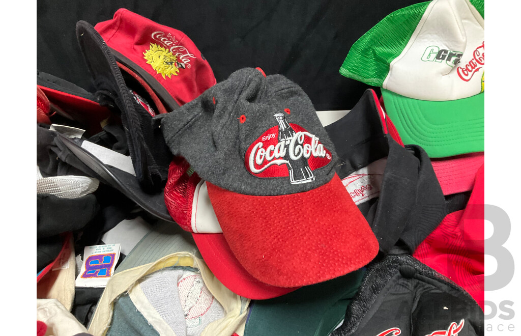 Large Collection of Coca Cola Caps Including Rugby, AFL, Olympics and More