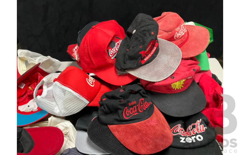 Large Collection of Coca Cola Caps Including Rugby, AFL, Olympics and More