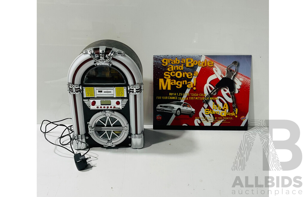 Signify Reproduction Jukebox with Coca-cola Advertisement