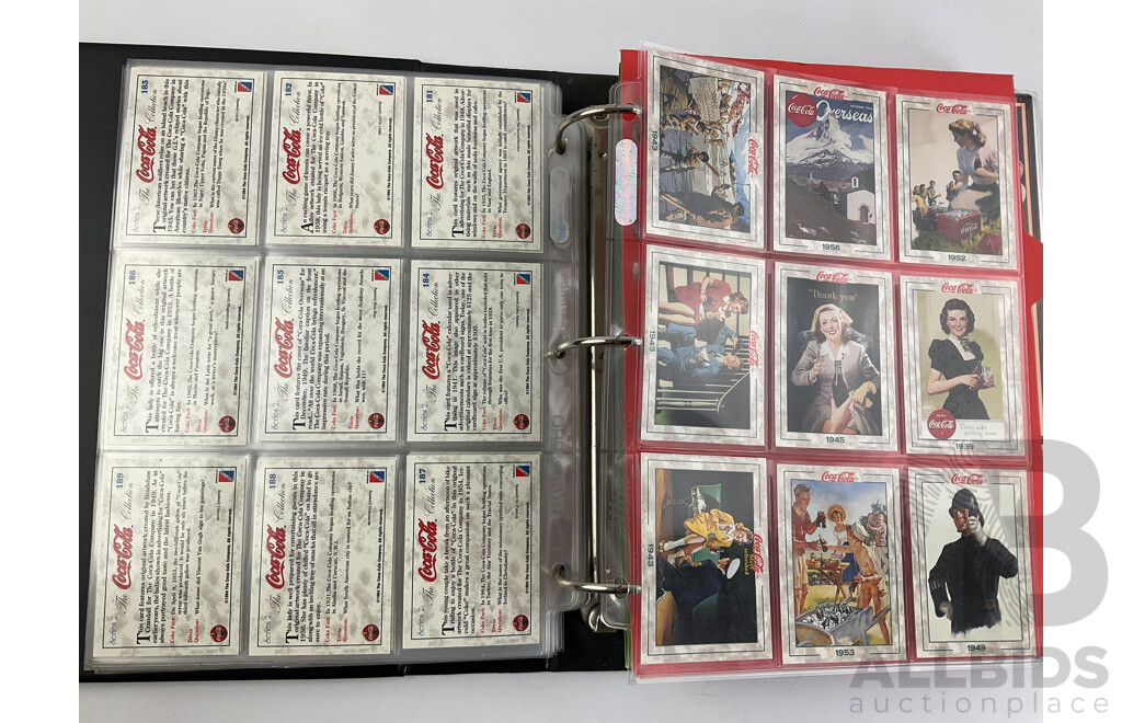 Album of Coca Cola Collector Cards Including Series 1, 2, Super Premium and Phone Cards