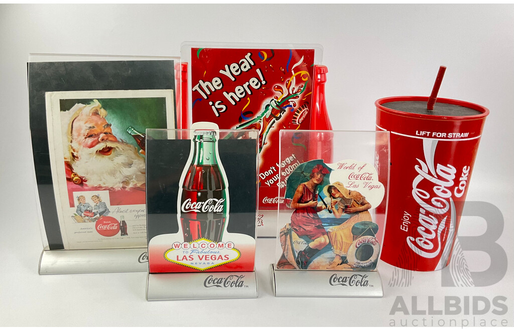 Coca Cola Straw Dispenser and POS Advertising Frames