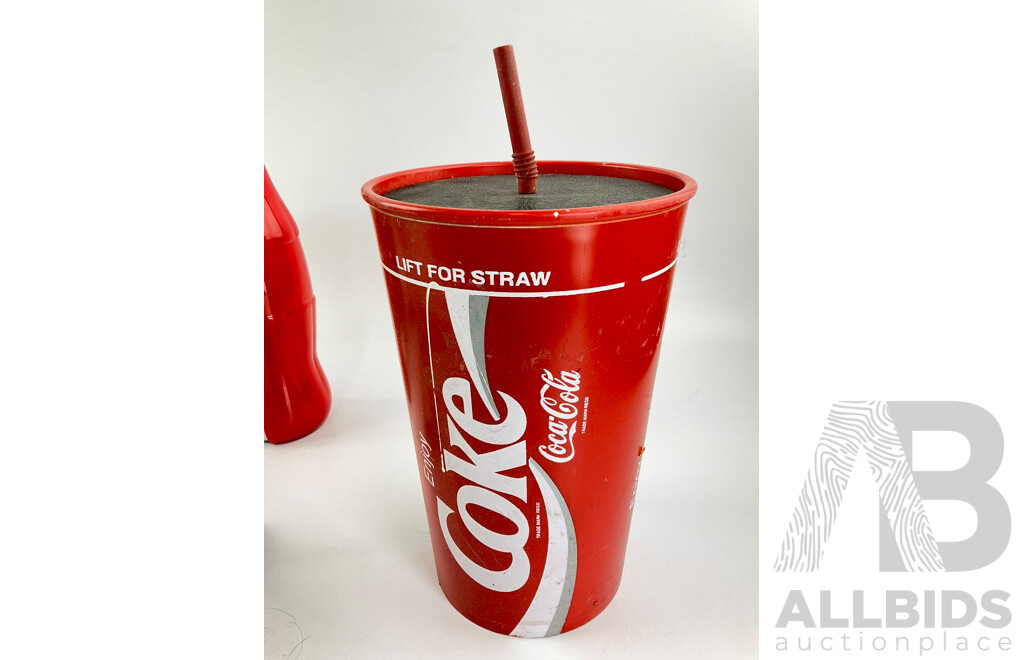 Coca Cola Straw Dispenser and POS Advertising Frames