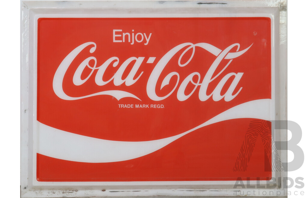 Large Perspex Coca-Cola Avertising Sign