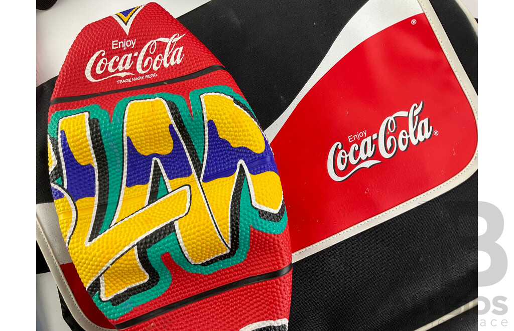 Coca Cola Bags Including 2003 World Cup, Beach Towel, Basketball and Lunch Bags