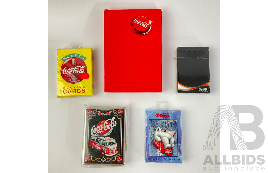 Coca Cola Playing Cards Including Always, as It Should Be and Over Size