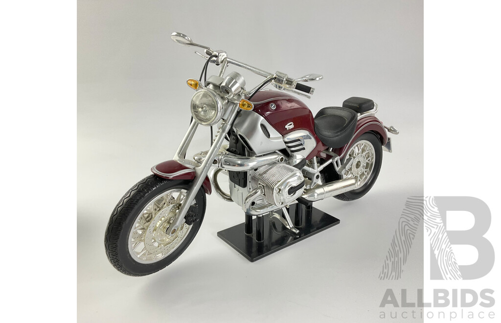 Model BMW R1200, American Chopper Jet Bike, Custom Harley Made From Twisted Wire and Dakota Steel HZ Panel Van