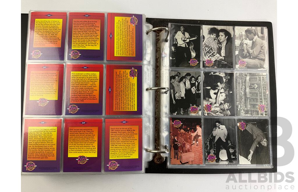 Album of 'The Elvis Collection' Collector Cards - Approximately 630 Cards