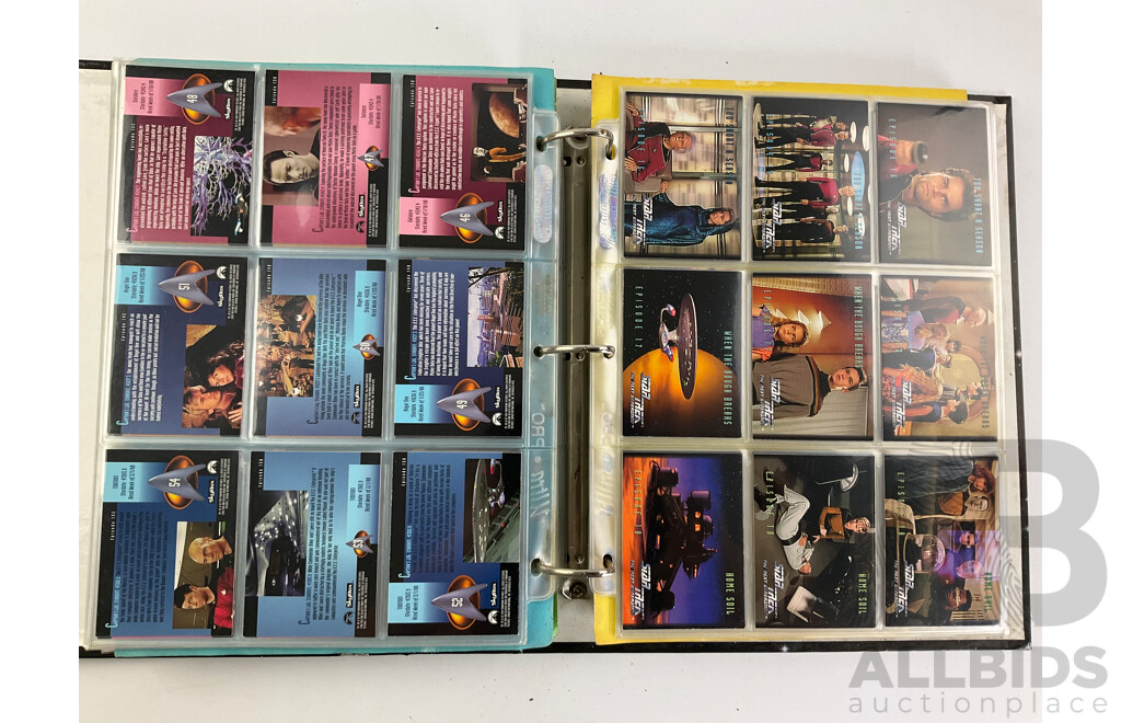 Album of Fact File Star Trek Next Generation Collector Cards - Approximately 690 Cards