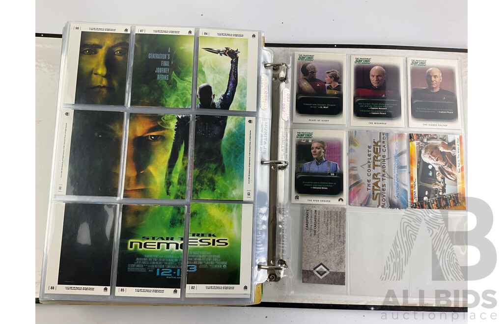 Album of Fact File Star Trek Next Generation Collector Cards - Approximately 690 Cards