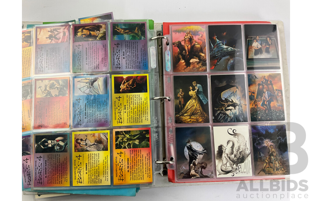 Collection of 1990's Collector Cards Including Marilyn Monroe, Boris Vellejo, All Chromium Conan II, Ken Kelly - Approximately 700 Cards Total