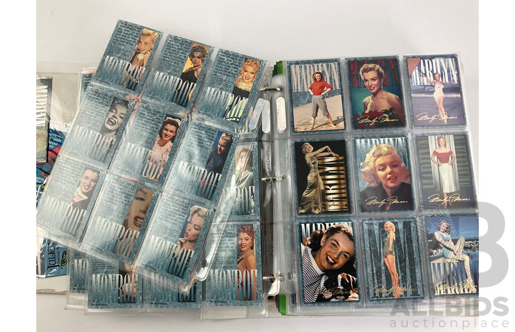 Collection of 1990's Collector Cards Including Marilyn Monroe, Boris Vellejo, All Chromium Conan II, Ken Kelly - Approximately 700 Cards Total