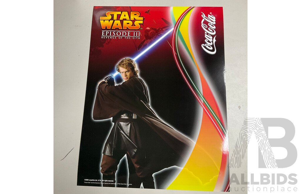 Five Coca Cola/Star Wars Promotion Posters for Episode III Revenge of the Sith