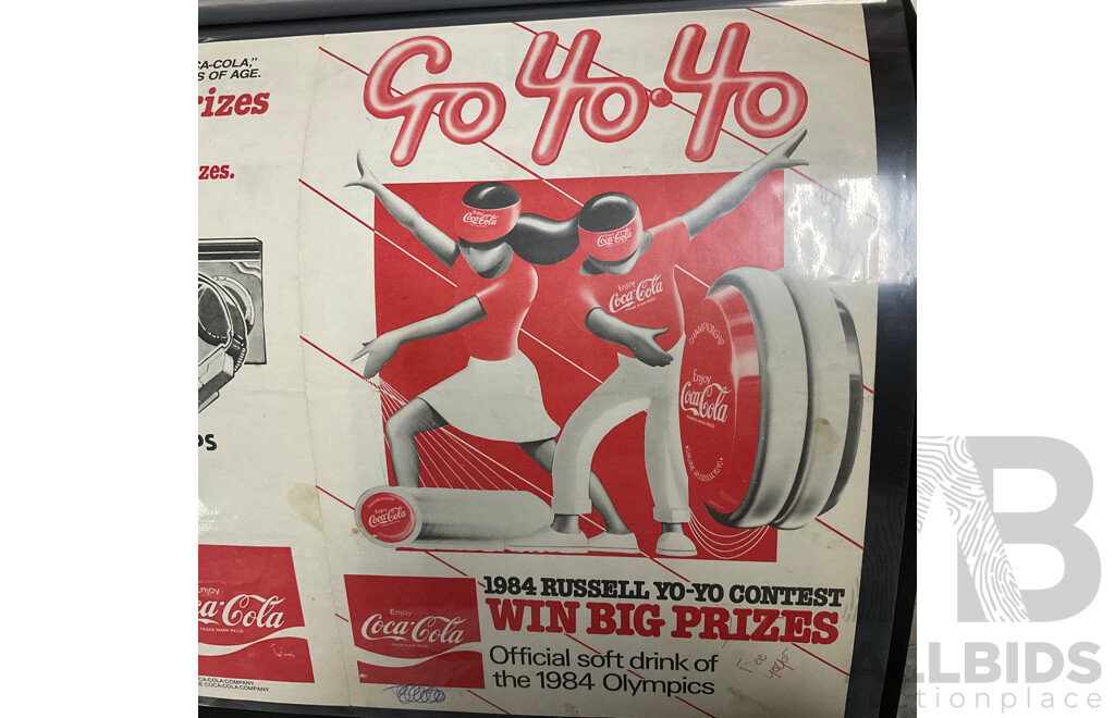 1984 Russell Yo-Yo Coca Cola Contest Advert with Album of Assorted Promtional Material Including Christmas, Touring Cars and NRL