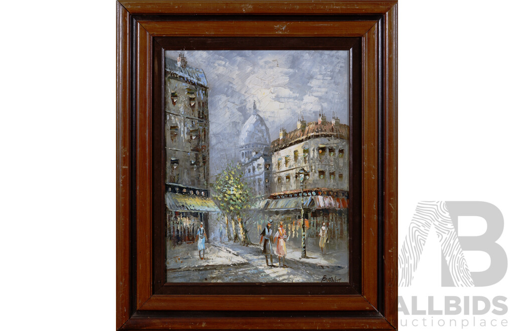 Caroline C.Burnett, (Late 19th Century and Early to Mid 20th Century, American, 1877-1950), Paris Street Scene, 71 x 61 cm (frame)