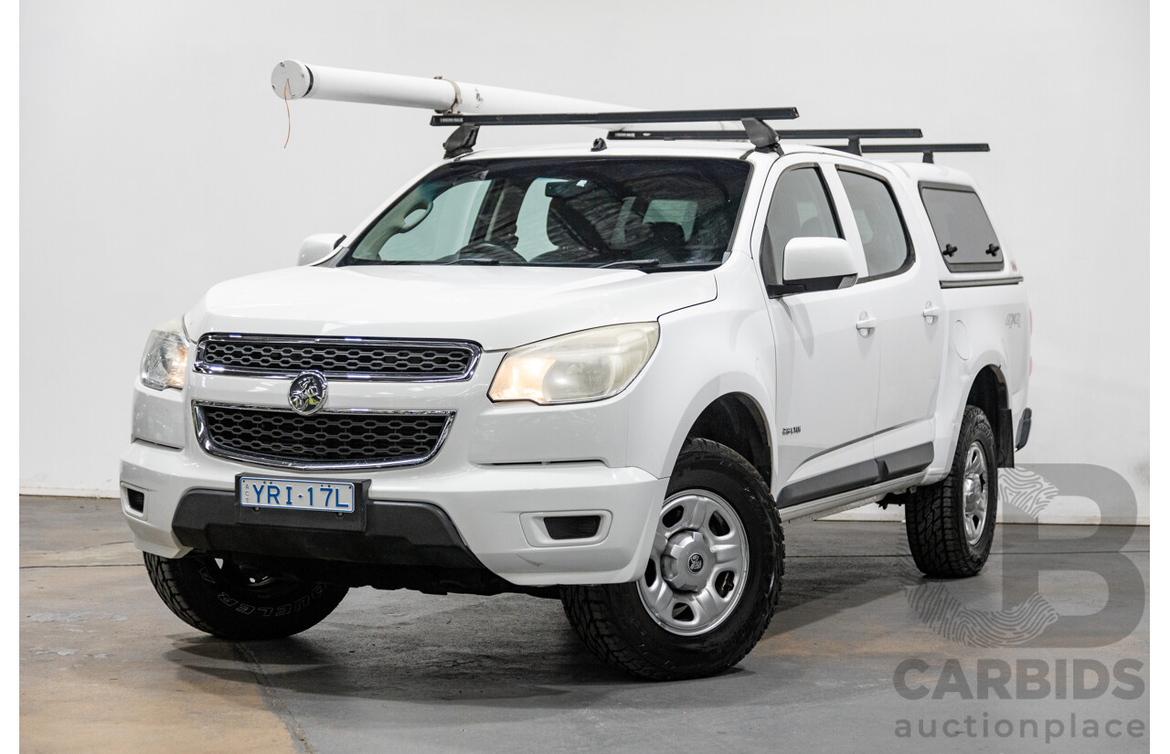 06/2012 Holden Colorado LX RG Auto Dual Cab 4x4 MY13 Summit White 4cyl 2.8L Turbo Diesel