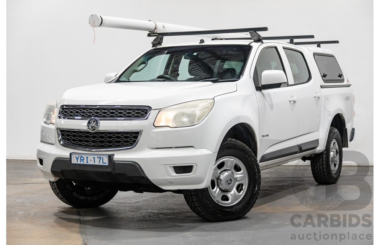 06/2012 Holden Colorado LX RG Auto Dual Cab 4x4 MY13 Summit White 4cyl 2.8L Turbo Diesel