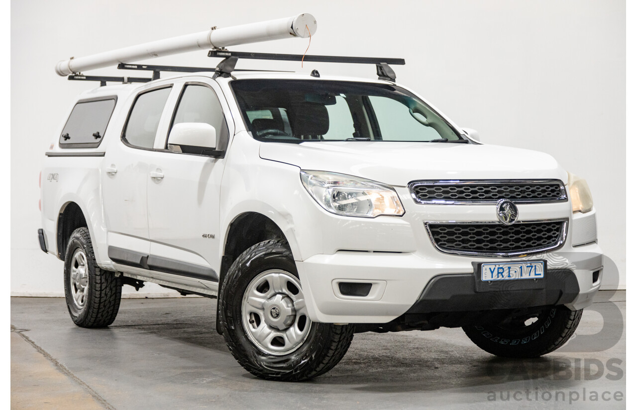 06/2012 Holden Colorado LX RG Auto Dual Cab 4x4 MY13 Summit White 4cyl 2.8L Turbo Diesel