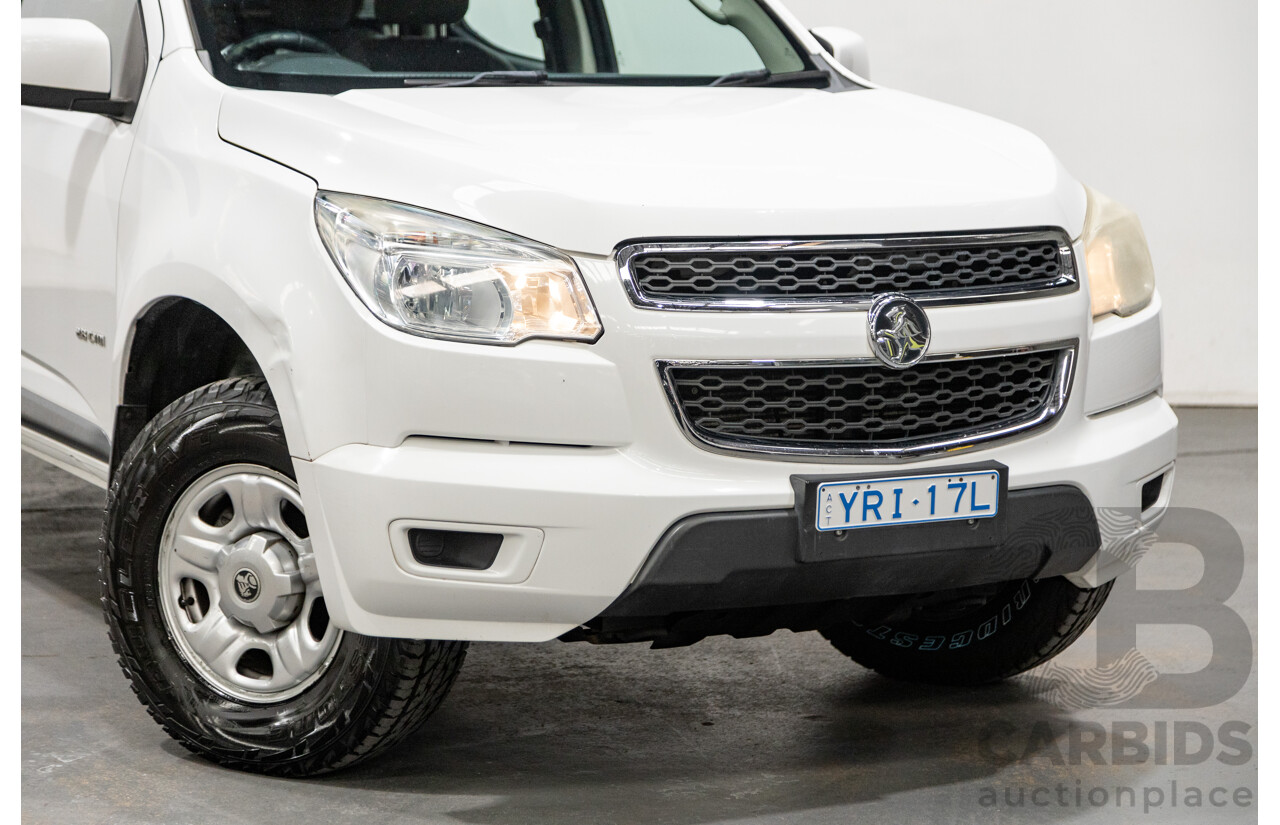 06/2012 Holden Colorado LX RG Auto Dual Cab 4x4 MY13 Summit White 4cyl 2.8L Turbo Diesel