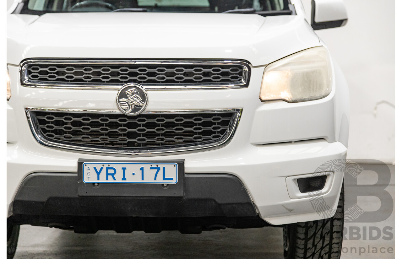 06/2012 Holden Colorado LX RG Auto Dual Cab 4x4 MY13 Summit White 4cyl 2.8L Turbo Diesel