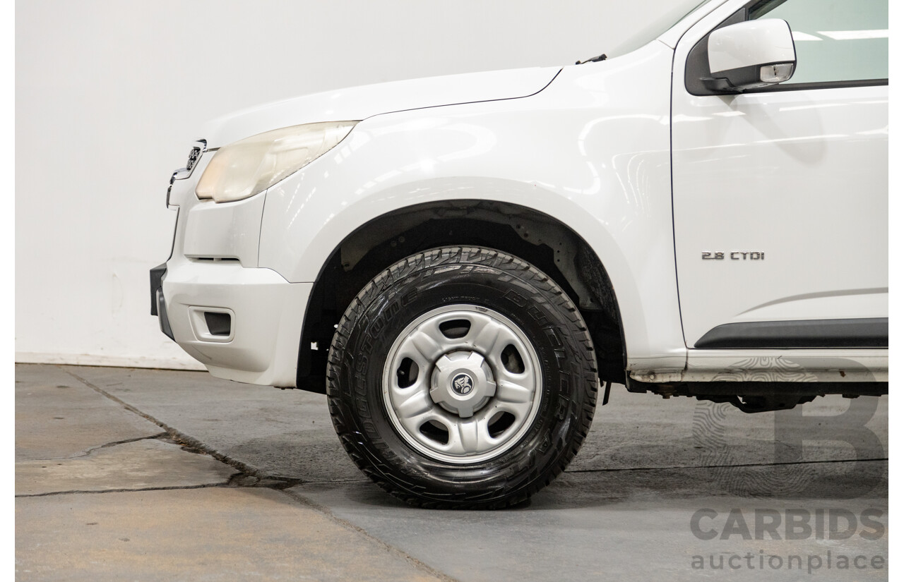 06/2012 Holden Colorado LX RG Auto Dual Cab 4x4 MY13 Summit White 4cyl 2.8L Turbo Diesel