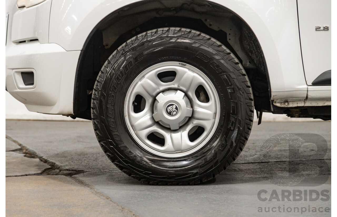 06/2012 Holden Colorado LX RG Auto Dual Cab 4x4 MY13 Summit White 4cyl 2.8L Turbo Diesel