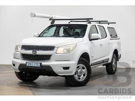 06/2012 Holden Colorado LX RG Auto Dual Cab 4x4 MY13 Summit White 4cyl 2.8L Turbo Diesel