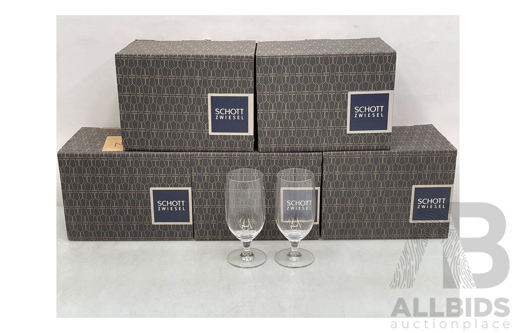 Schott Zweisel Mondial Beer Glasses - Lot of 30 - Brand New