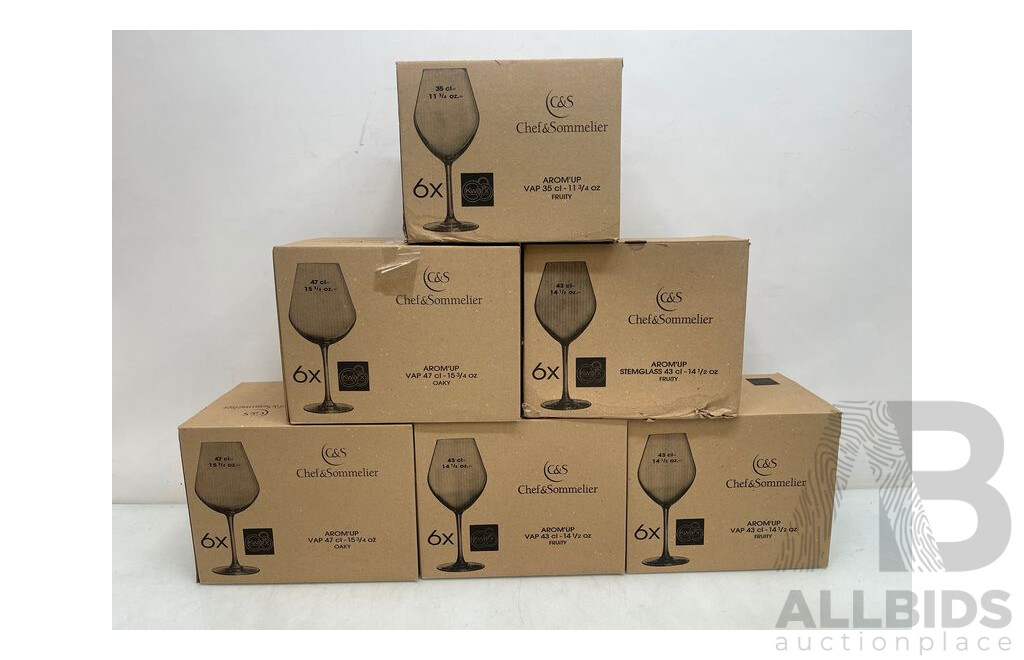 Chef & Sommelier Arom'up Glasses - Lot of 36 - Brand New