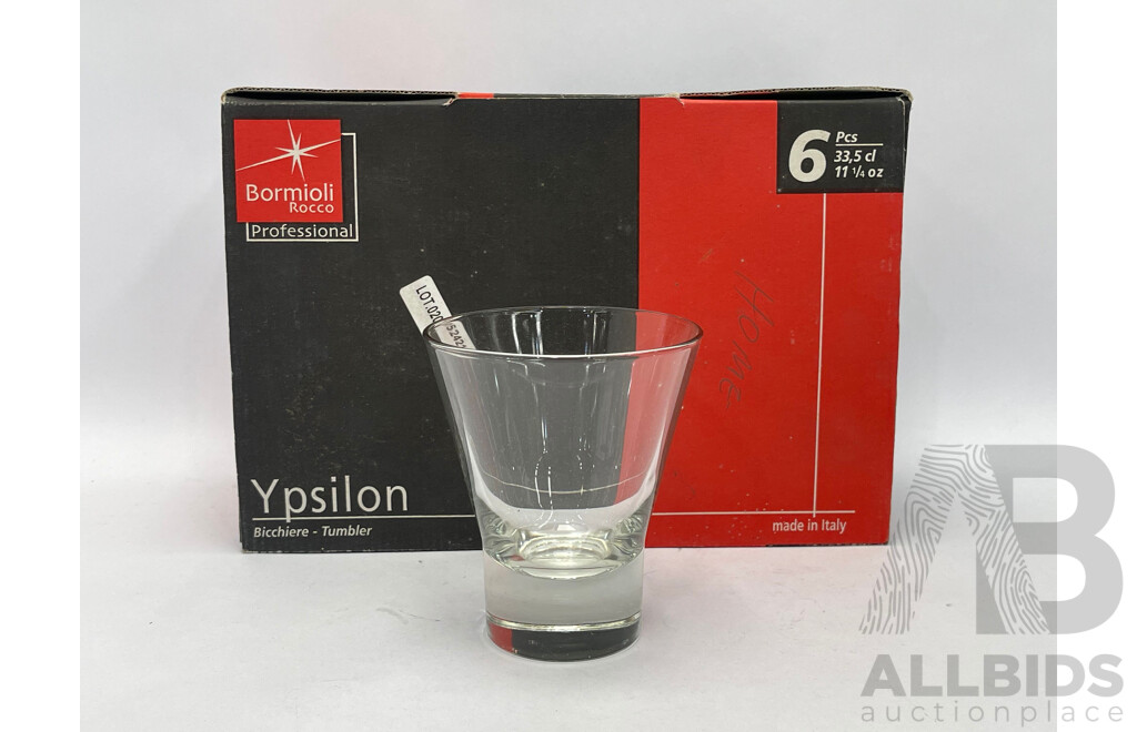 Bormioli Rocco Ypsilon Glass Tumblers - Box of 6