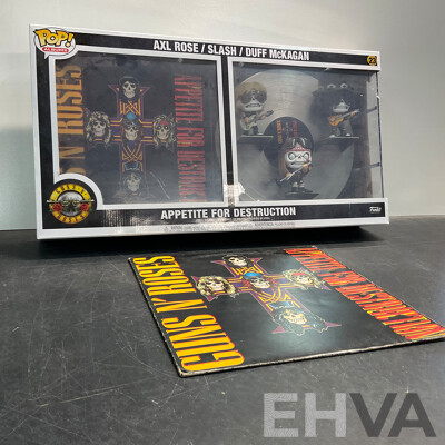 Collectable Funko Pop GUNS.N. ROSES - Appetite for Destruction  (Album Pack) Vinyl Figures & Vinyl Record