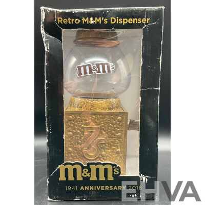 Retro 2016 75th Anniversary M&M's Dispenser Limited Edition & M&M's Collector's Edition 'Walgreen's Drug Company' Dispenser