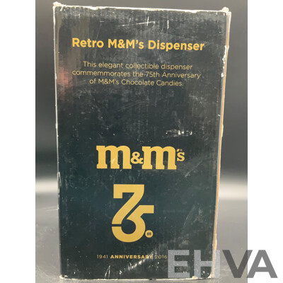 Retro 2016 75th Anniversary M&M's Dispenser Limited Edition & M&M's Collector's Edition 'Walgreen's Drug Company' Dispenser