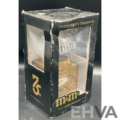 Retro 2016 75th Anniversary M&M's Dispenser Limited Edition & M&M's Collector's Edition 'Walgreen's Drug Company' Dispenser