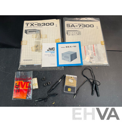 Vintage Audio Sound System Including JVC Stereo Turntable, 2 xPair of Sonics Speakers, JVC Control System and More