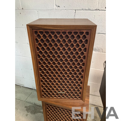 Vintage Audio Sound System Including JVC Stereo Turntable, 2 xPair of Sonics Speakers, JVC Control System and More
