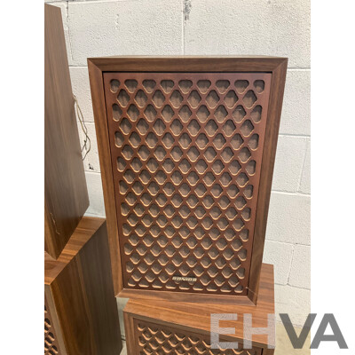 Vintage Audio Sound System Including JVC Stereo Turntable, 2 xPair of Sonics Speakers, JVC Control System and More