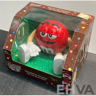 M&M's Red & Yellow Character Flip Top Share Bowls