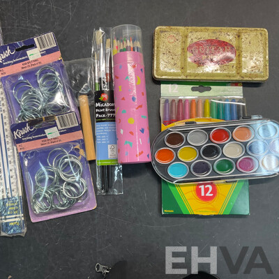 HARRY POTTER Puzzle & TRODAT Typo DIY Stamp & Assorted of Art & Carft Items