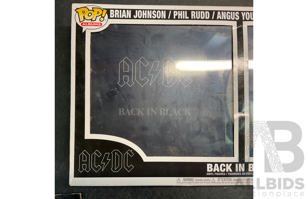 Collectable Funko Pop AC/DC - Back in Black  (Album Pack) Vinyl Figures & Vinyl Record