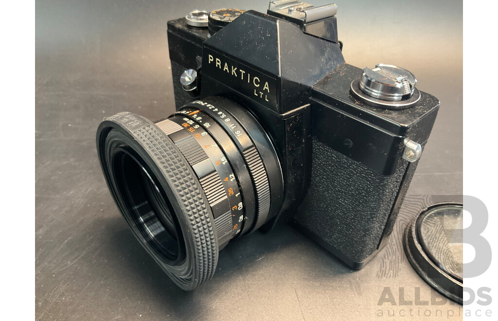 Collection of Vintage Film Camera and Lense - Praktica LTL and Kodak Retinette