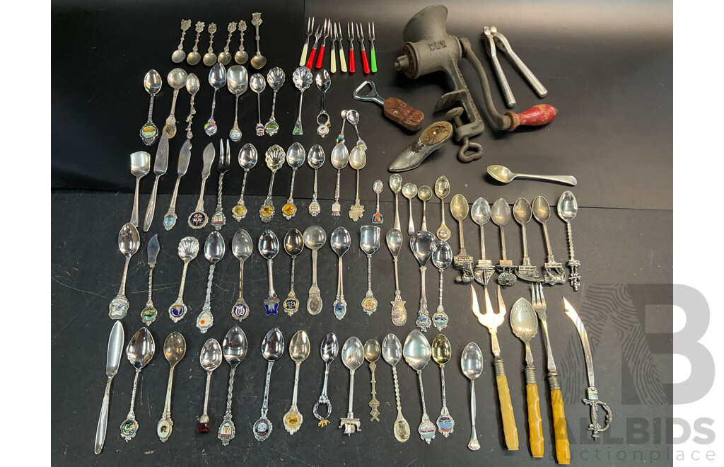 Collectable Vintage Souvenir Spoons/Fork and More