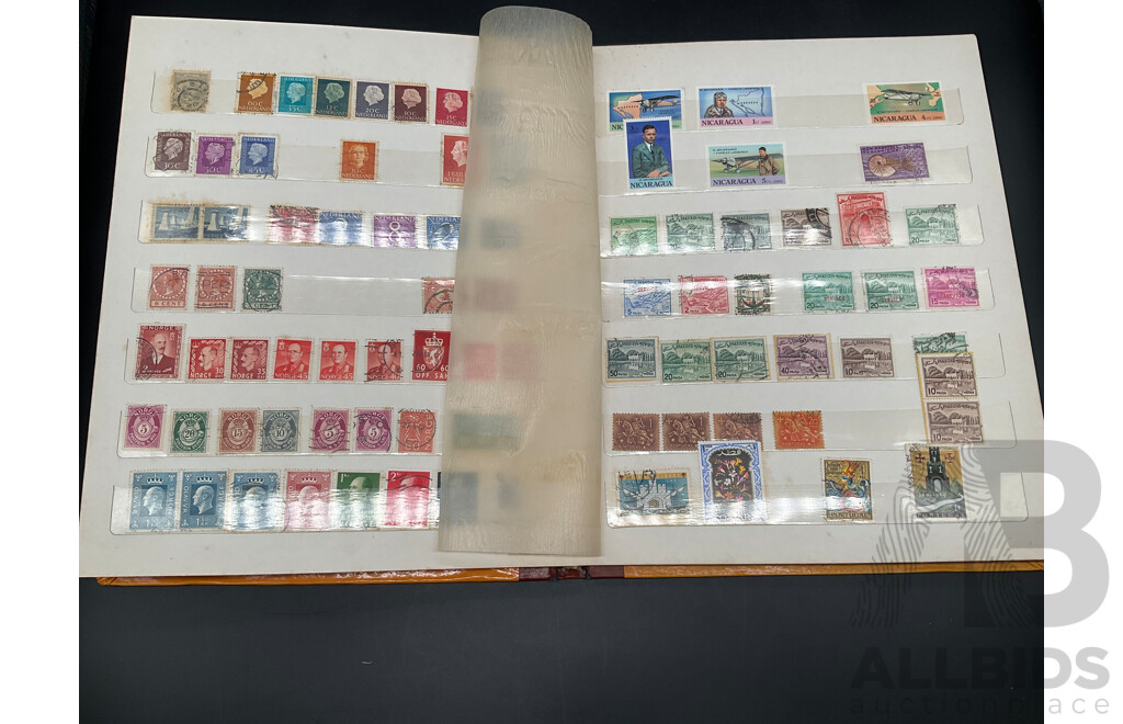 Collection of Vintage International Cancelled Stamps Including Argentina, Belgium, Canada, Czechoslovakia, Nederland and More