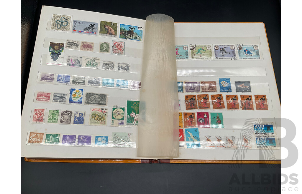 Collection of Vintage International Cancelled Stamps Including Argentina, Belgium, Canada, Czechoslovakia, Nederland and More