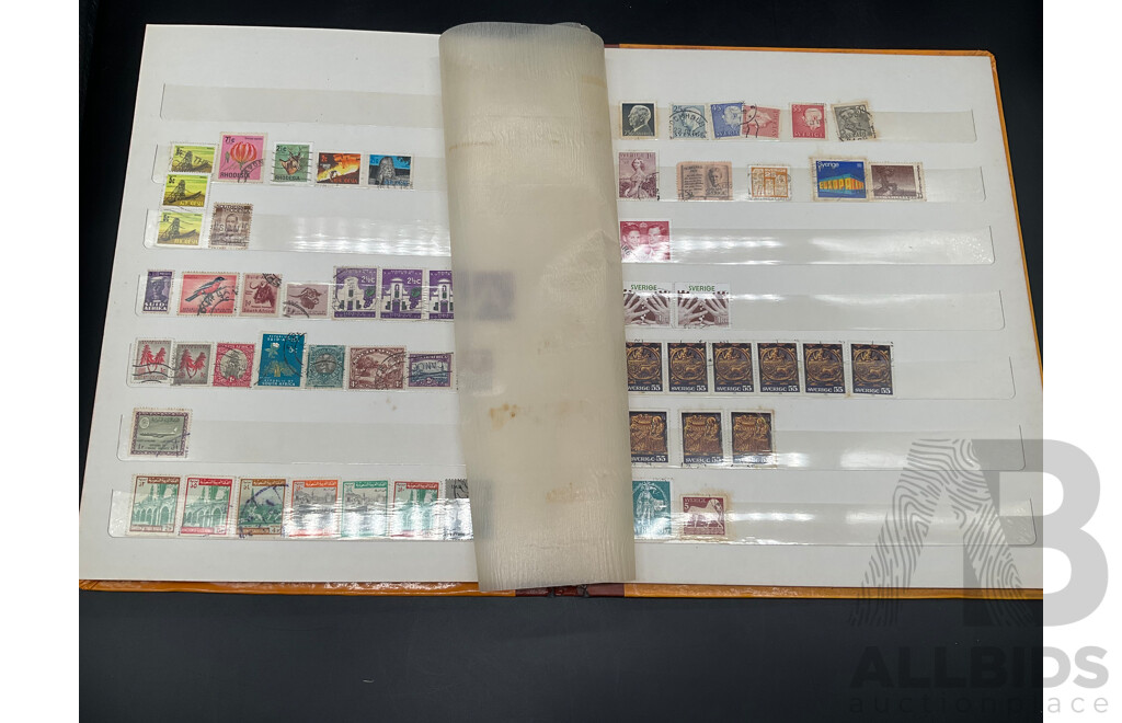 Collection of Vintage International Cancelled Stamps Including Argentina, Belgium, Canada, Czechoslovakia, Nederland and More